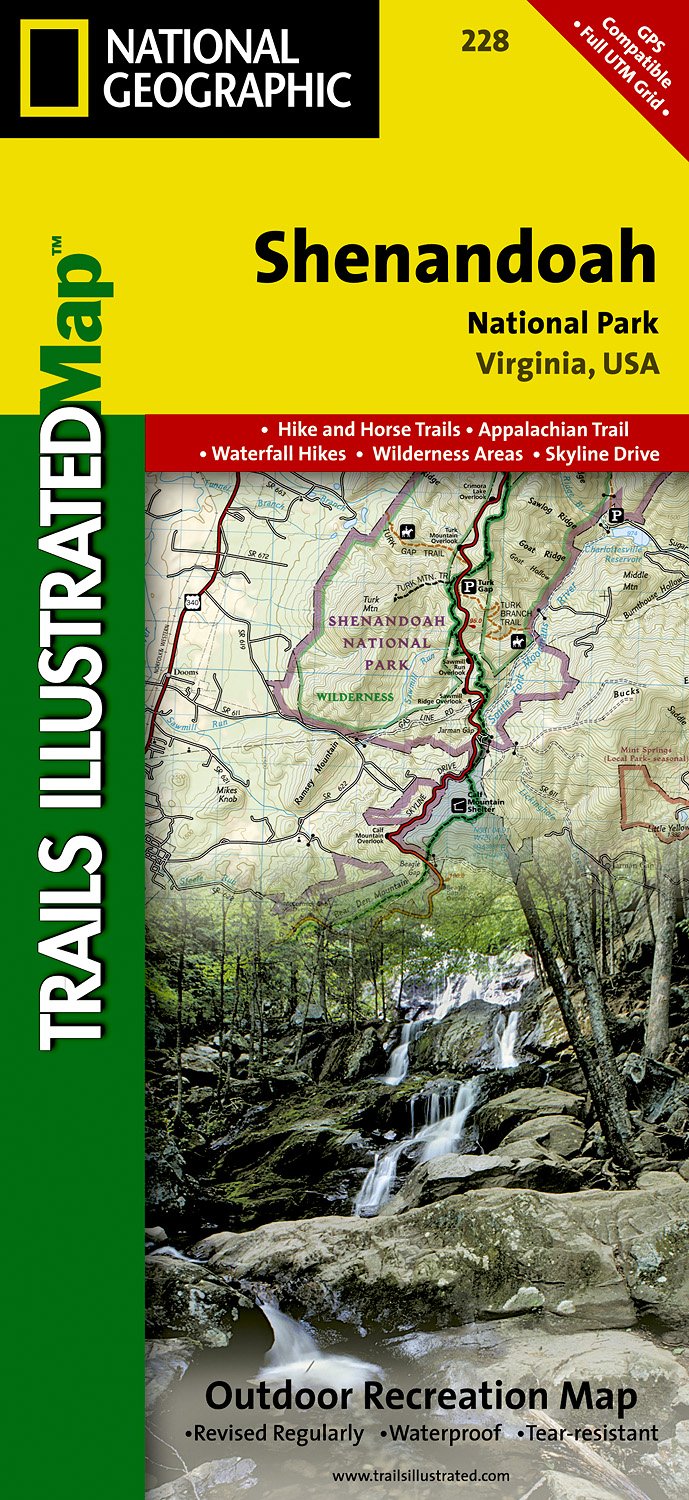 Online bestellen: Wandelkaart - Topografische kaart 228 Shenandoah National Park | National Geographic
