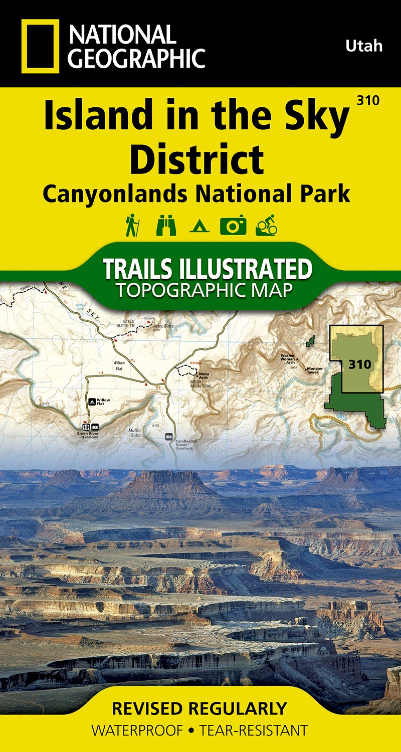 Online bestellen: Wandelkaart - Topografische kaart 310 Island in the Sky District - Canyonlands National Park | National Geographic