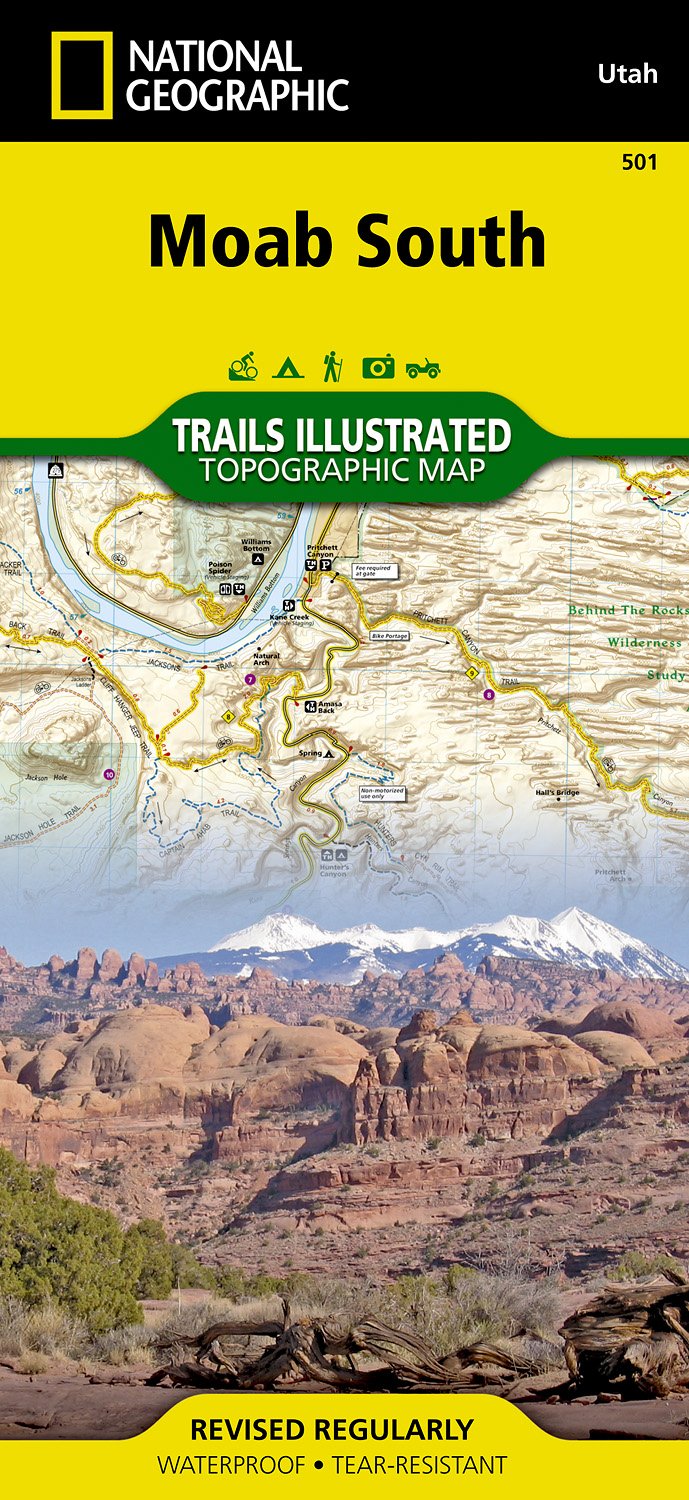 Online bestellen: Wandelkaart - Topografische kaart 501 Moab South | National Geographic