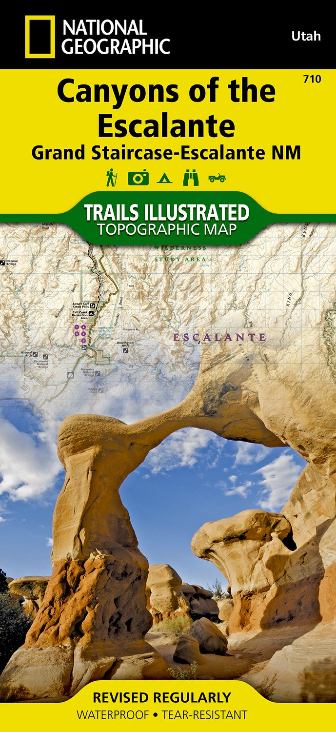 Online bestellen: Wandelkaart - Topografische kaart 710 Canyons of the Escalante - Grand Staircase-Escalante National Monument | National Geographic