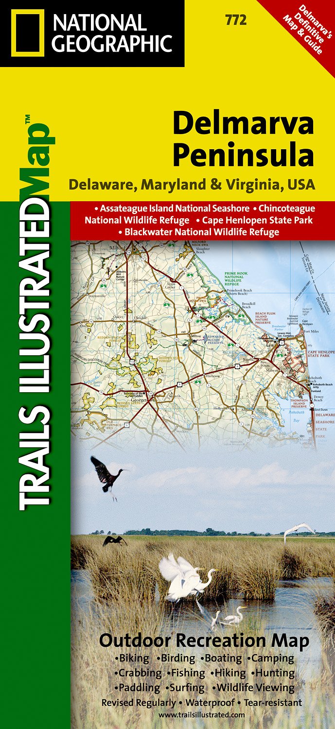 Online bestellen: Wandelkaart - Topografische kaart 772 Delmarva Peninsula | National Geographic