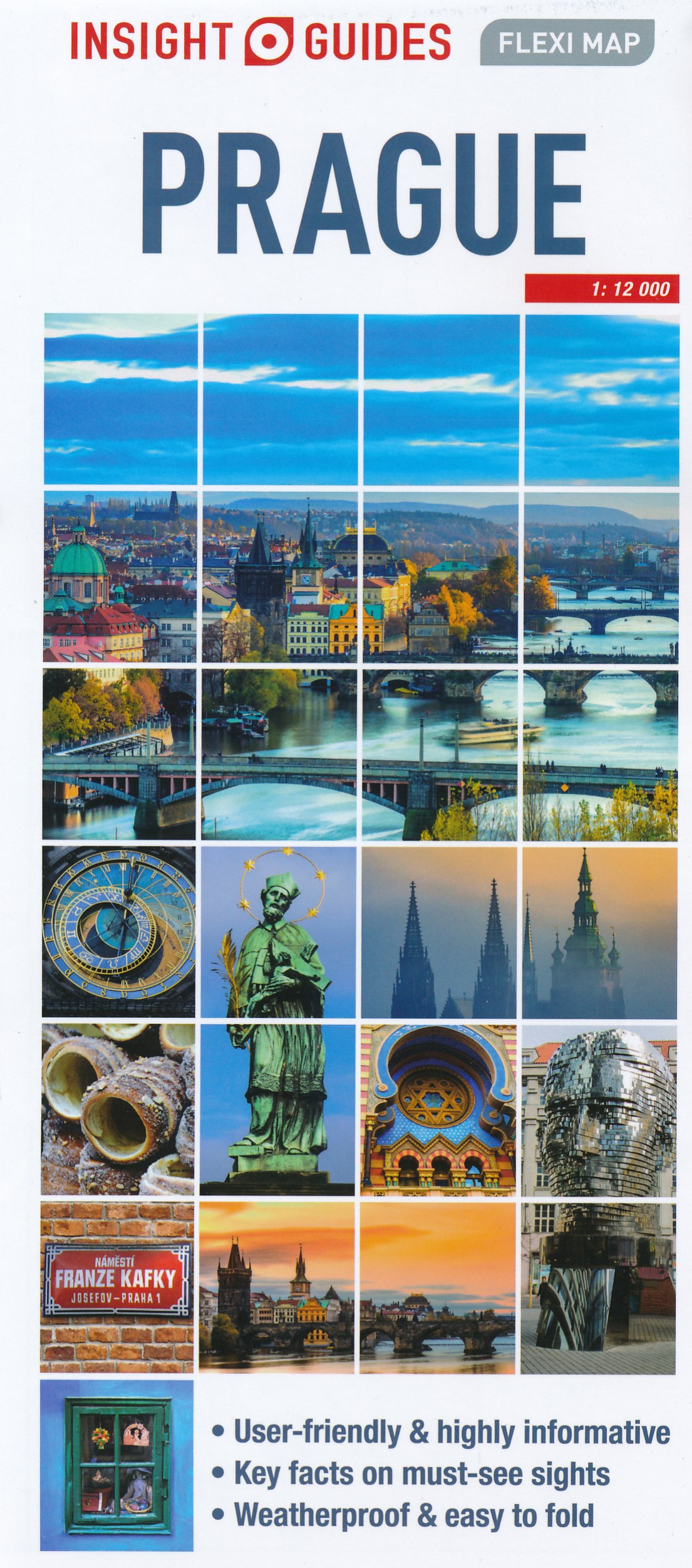 Online bestellen: Stadsplattegrond - Wegenkaart - landkaart Fleximap Prague - Praag | Insight Guides