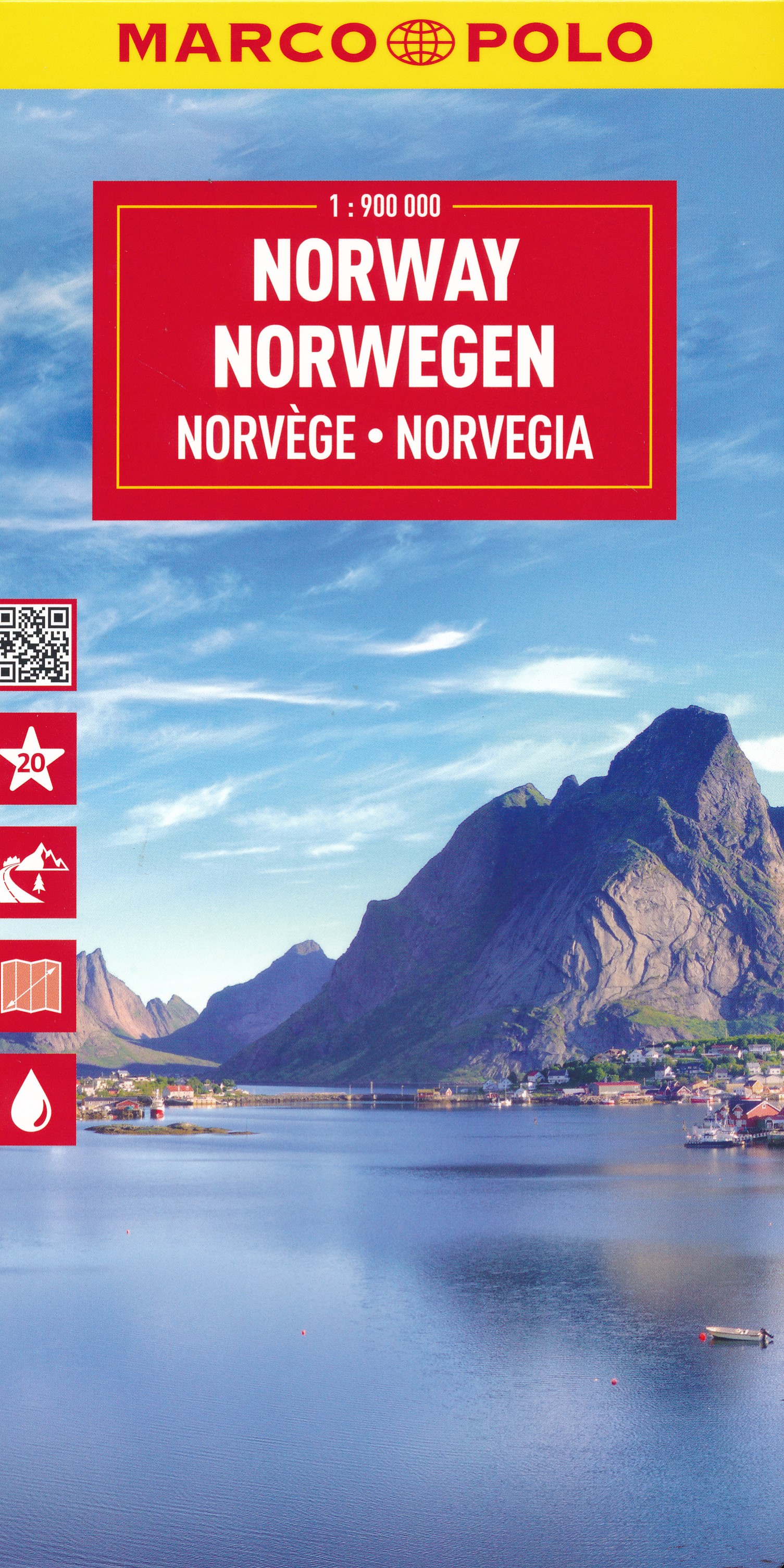 Online bestellen: Wegenkaart - landkaart Noorwegen - Norge - Norway | Marco Polo