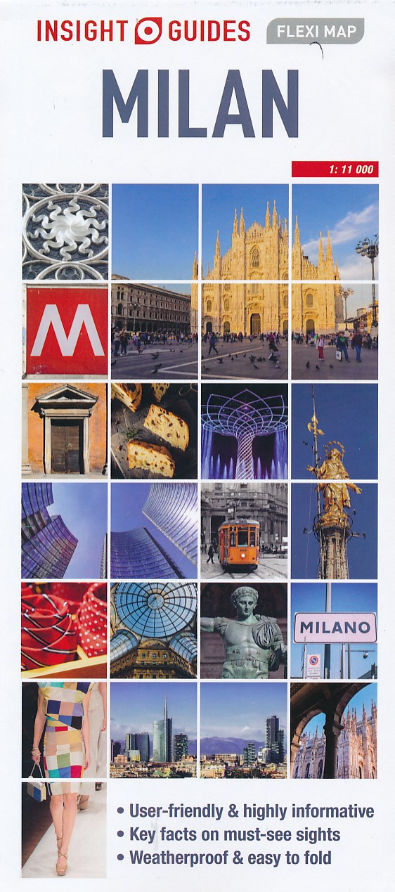 Online bestellen: Stadsplattegrond Fleximap Milan - Milaan | Insight Guides