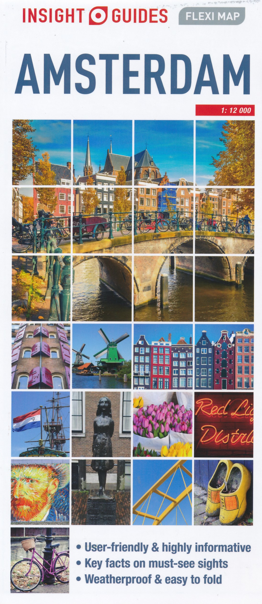 Online bestellen: Stadsplattegrond Fleximap Amsterdam | Insight Guides