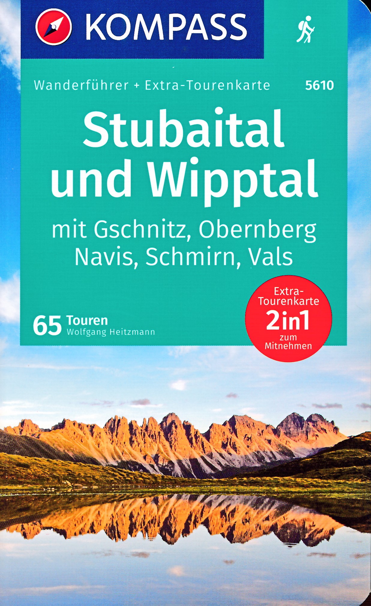 Online bestellen: Wandelgids 5610 Wanderführer Stubaital und Wipptal | Kompass