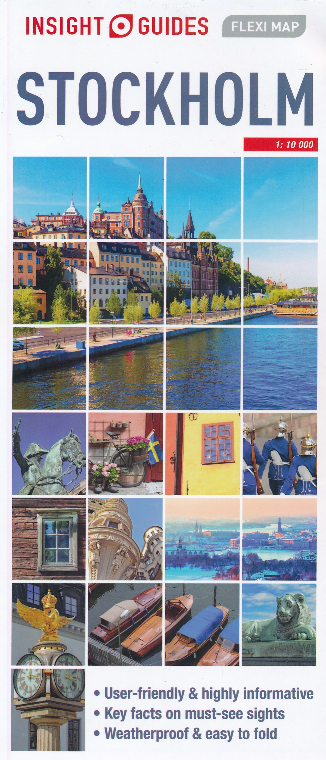 Online bestellen: Stadsplattegrond Fleximap Stockholm | Insight Guides