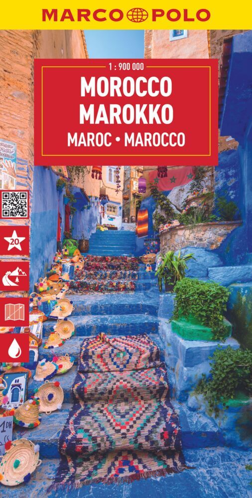 Online bestellen: Wegenkaart - landkaart Morocco - Marokko | Marco Polo