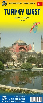 Online bestellen: Wegenkaart - landkaart West Turkije - Turkey west | ITMB