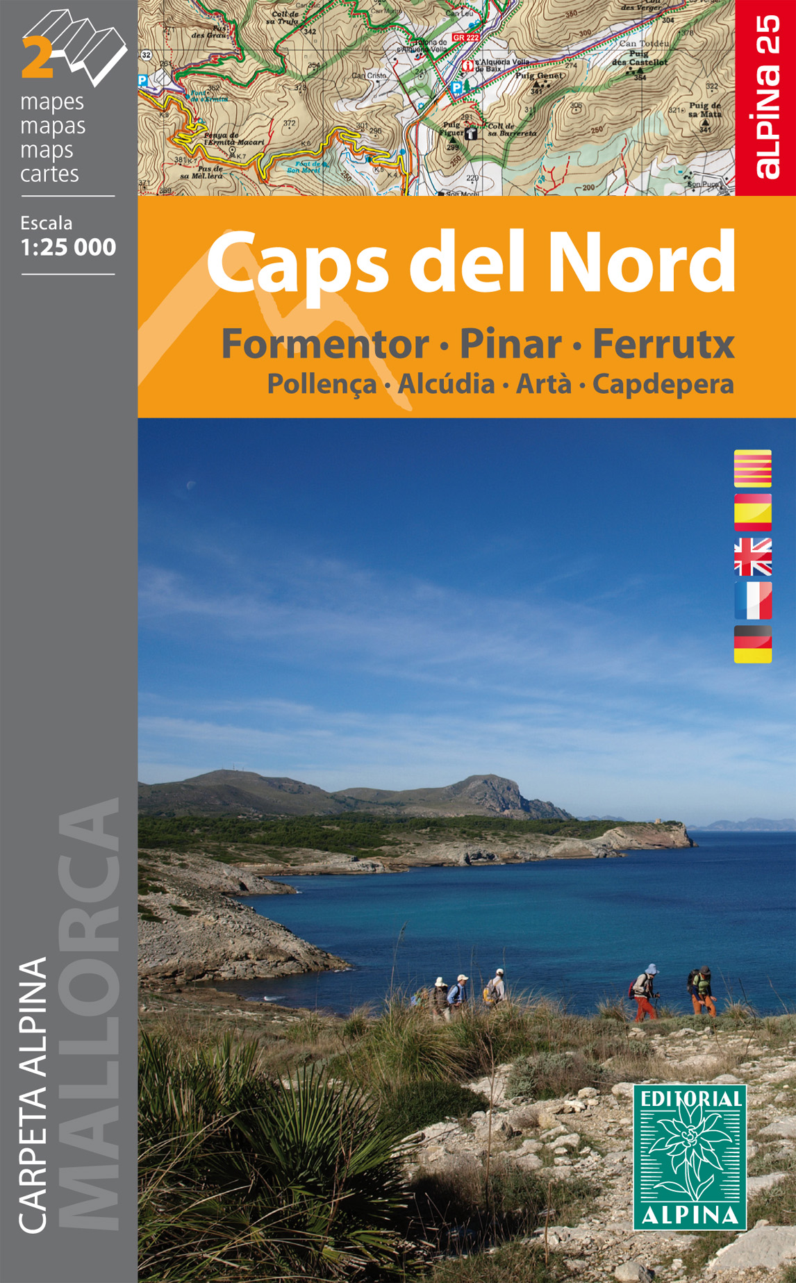 Online bestellen: Wandelkaart 71 Mallorca - Caps del Nord (noordoosten) | Editorial Alpina