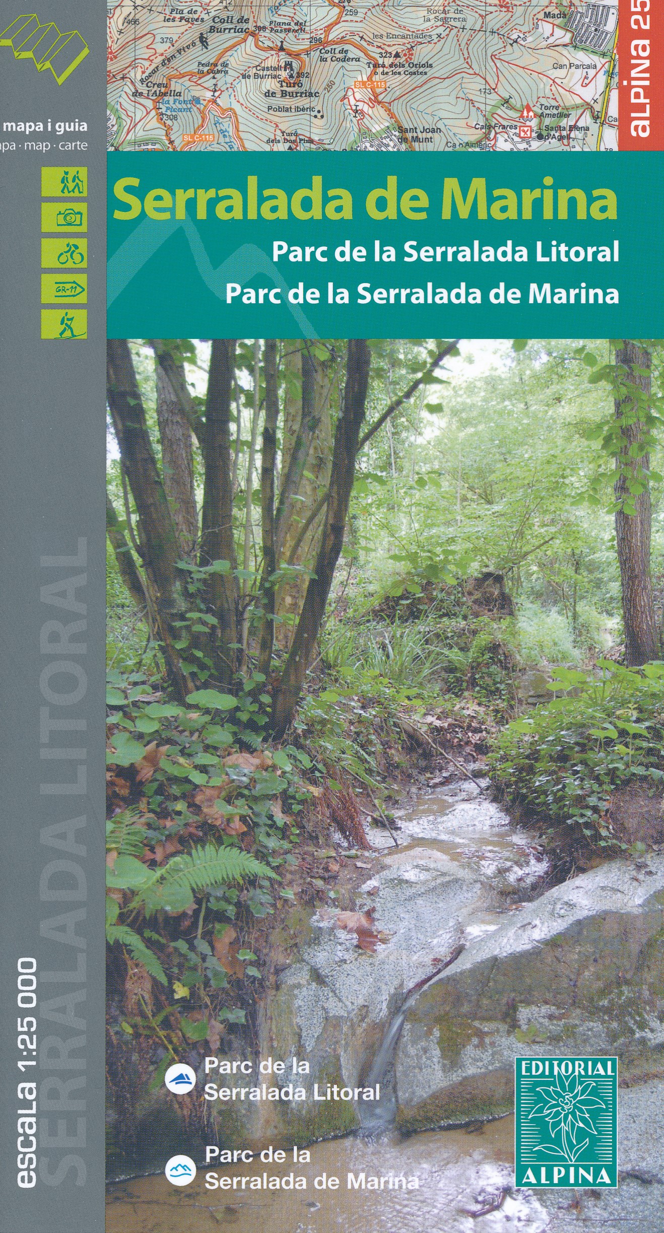 Online bestellen: Wandelkaart 60 Serralada de Marina | Editorial Alpina