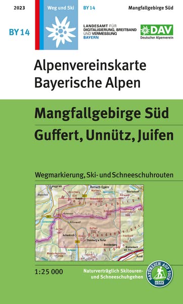 Online bestellen: Wandelkaart BY14 Alpenvereinskarte Mangfallgebirge Süd | Alpenverein