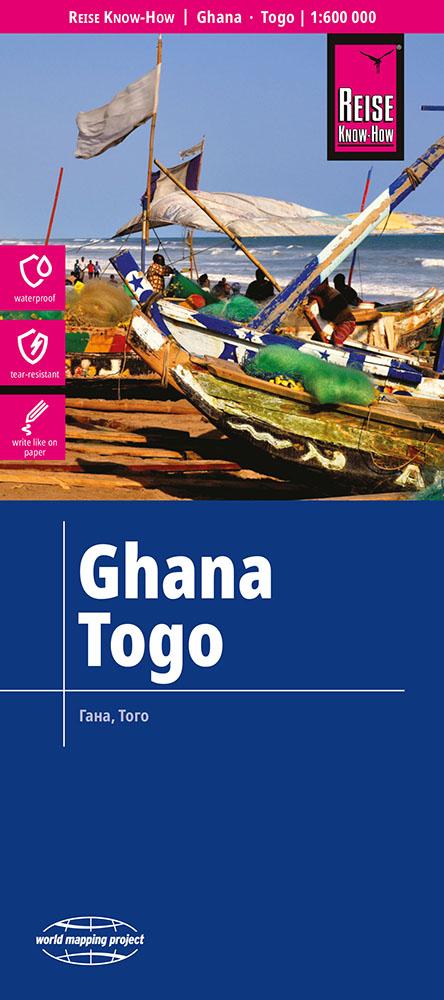 Online bestellen: Wegenkaart - landkaart Ghana - Togo | Reise Know-How Verlag