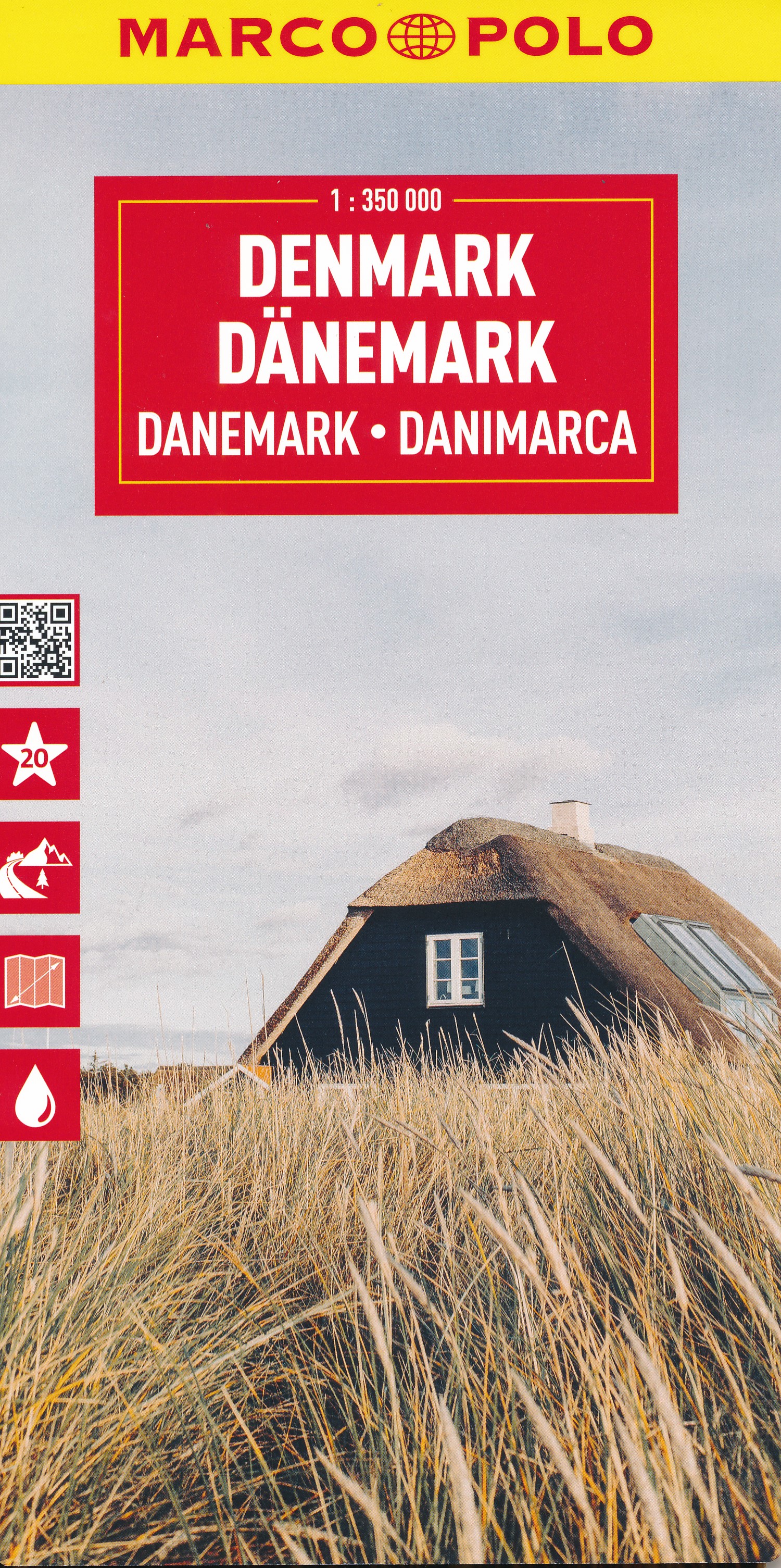 Online bestellen: Wegenkaart - landkaart Denmark - Denemarken | Marco Polo