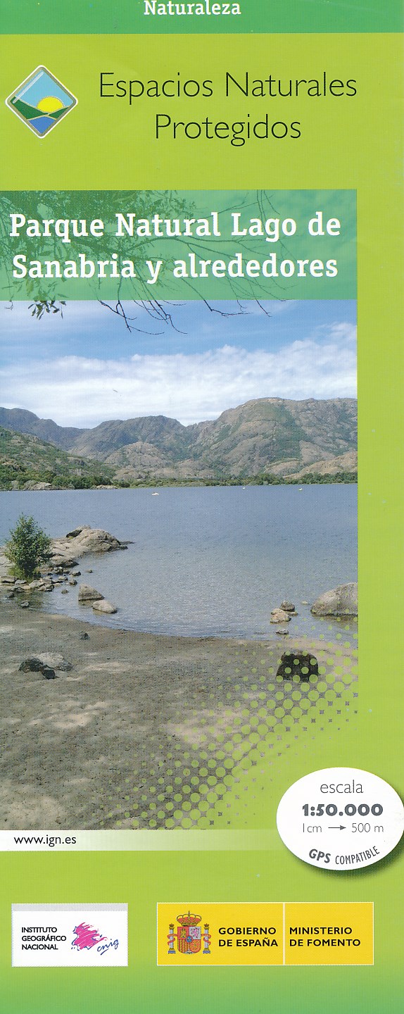 Online bestellen: Wandelkaart Parques Nacionales Parque Naturel Lago de Sanabria y alrededores | CNIG - Instituto Geográfico Nacional