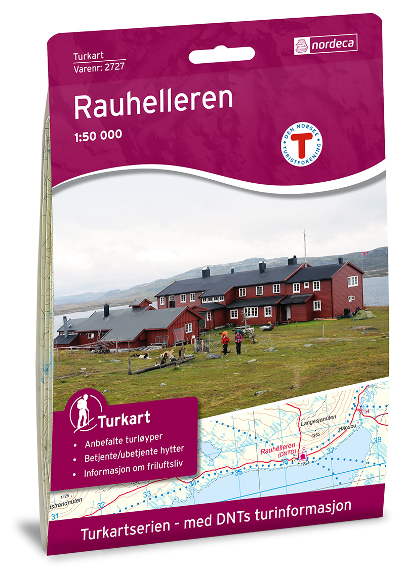 Online bestellen: Wandelkaart 2727 Turkart Rauhelleren | Nordeca