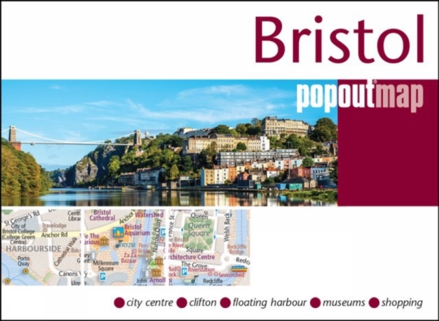 Online bestellen: Stadsplattegrond Popout Map Bristol | Compass Maps