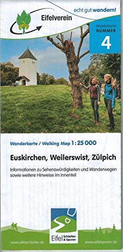 Online bestellen: Wandelkaart 04 Euskirchen - Weilerswist - Zülpich | Eifelverein