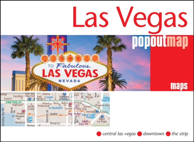 Online bestellen: Stadsplattegrond Popout Map Las Vegas | Compass Maps