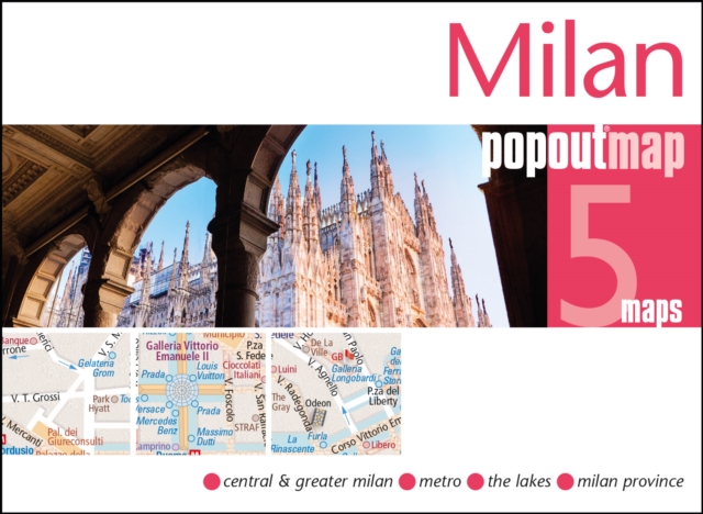 Online bestellen: Stadsplattegrond Popout Map Milaan Milan | Compass Maps