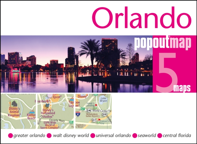 Online bestellen: Stadsplattegrond Popout Map Orlando | Compass Maps