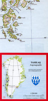 SAGA Maps wegenkaart - landkaart Angmagssalik / Tasiilaq - Groenland | 