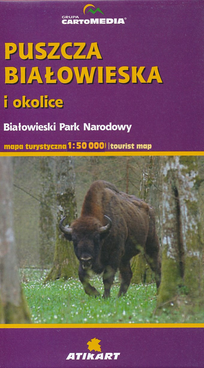 Online bestellen: Wandelkaart - Fietskaart Puszcza Bialowieska Polen | Cartomedia