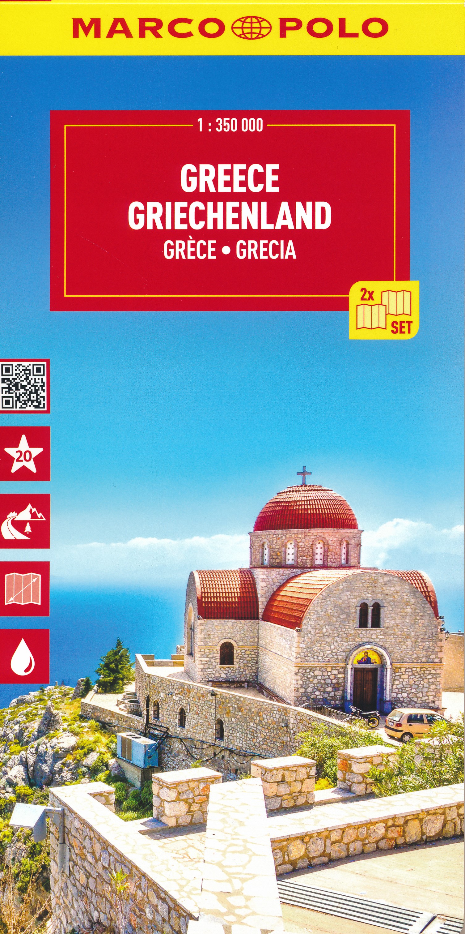 Online bestellen: Wegenkaart - landkaart Greece Griekenland | Marco Polo