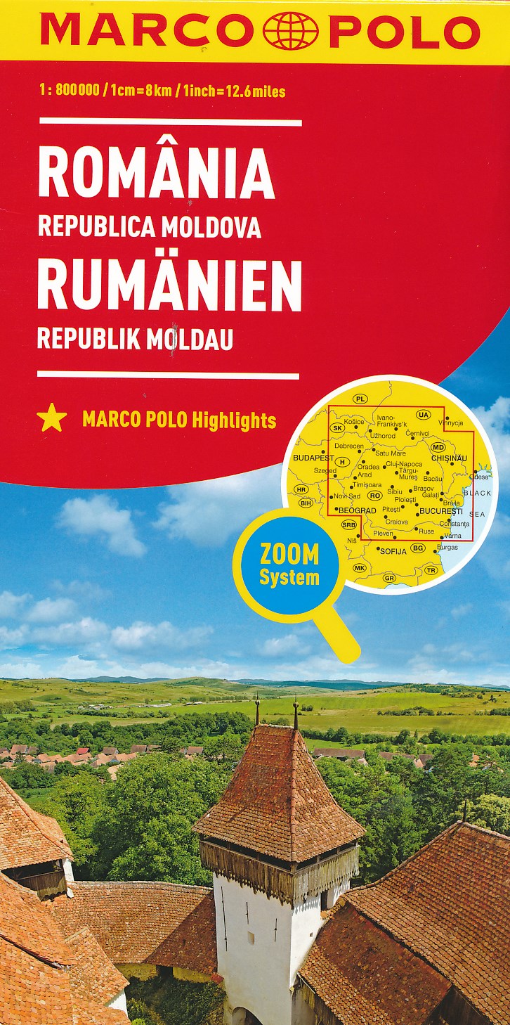 Online bestellen: Wegenkaart - landkaart Romania - Roemenië | Marco Polo