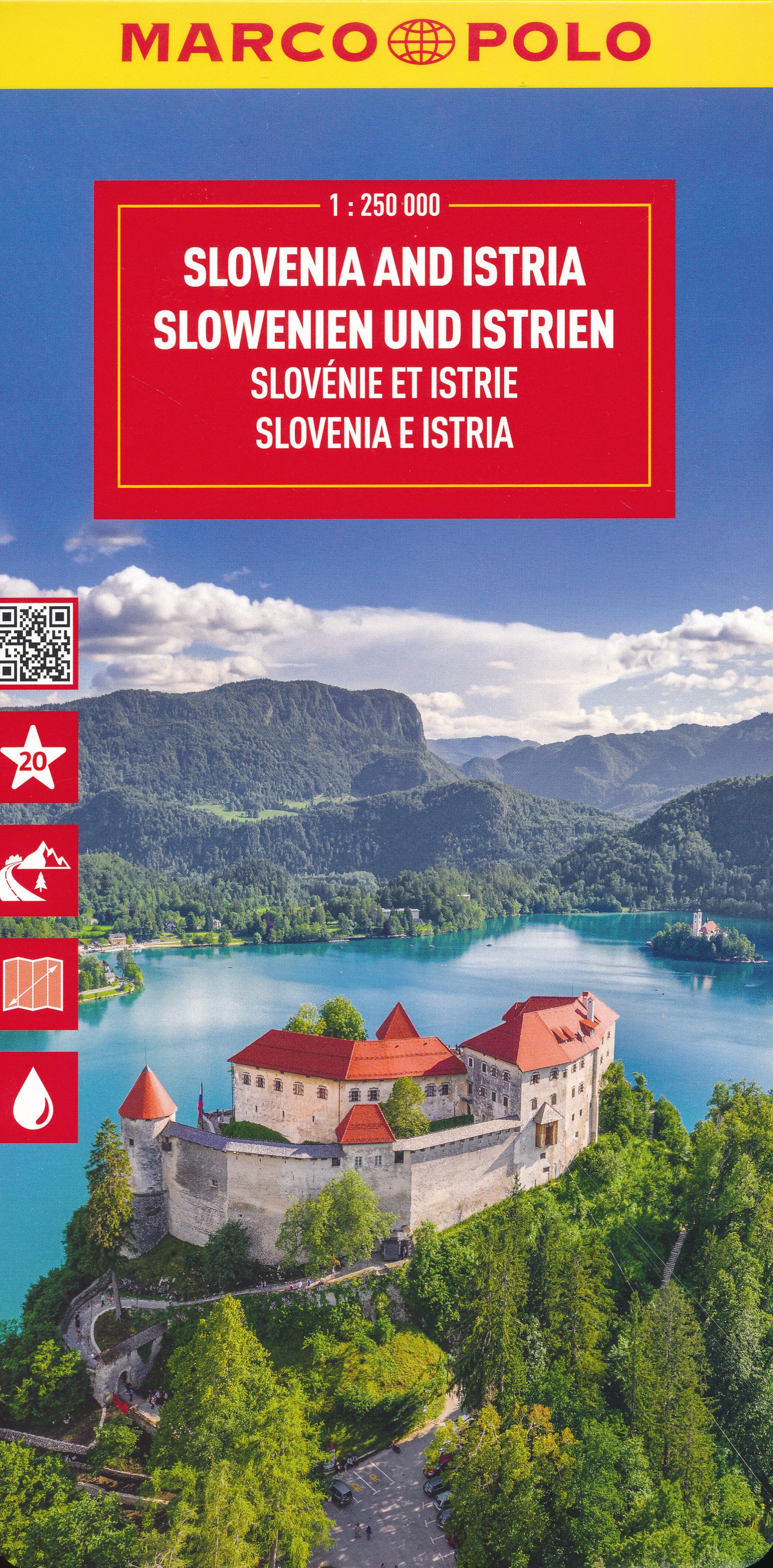 Online bestellen: Wegenkaart - landkaart Slovenia - Slovenië - Istrie | Marco Polo