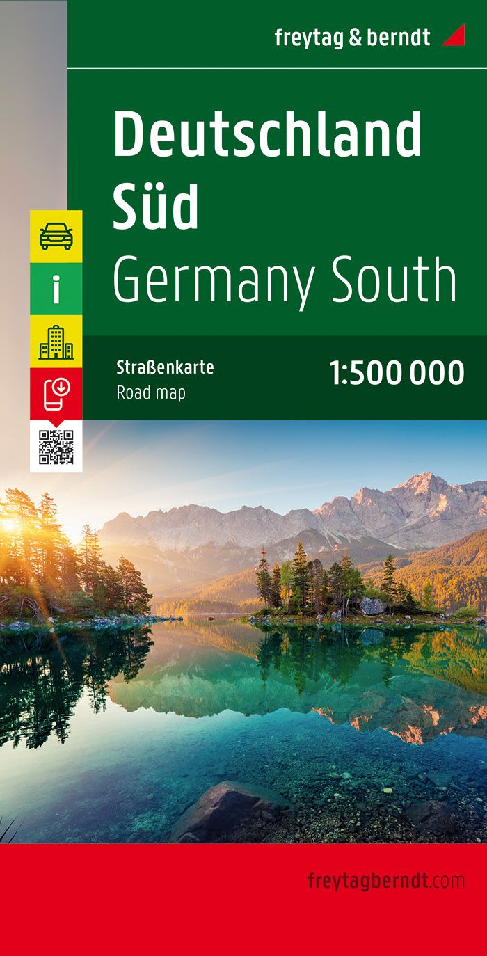 Online bestellen: Wegenkaart - landkaart Duitsland Zuid - Deutschland Süd | Freytag & Berndt