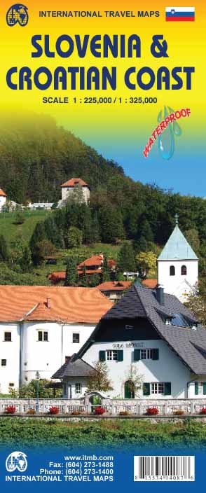 Online bestellen: Wegenkaart - landkaart Slovenie - Slovenia & Croatian coast | ITMB