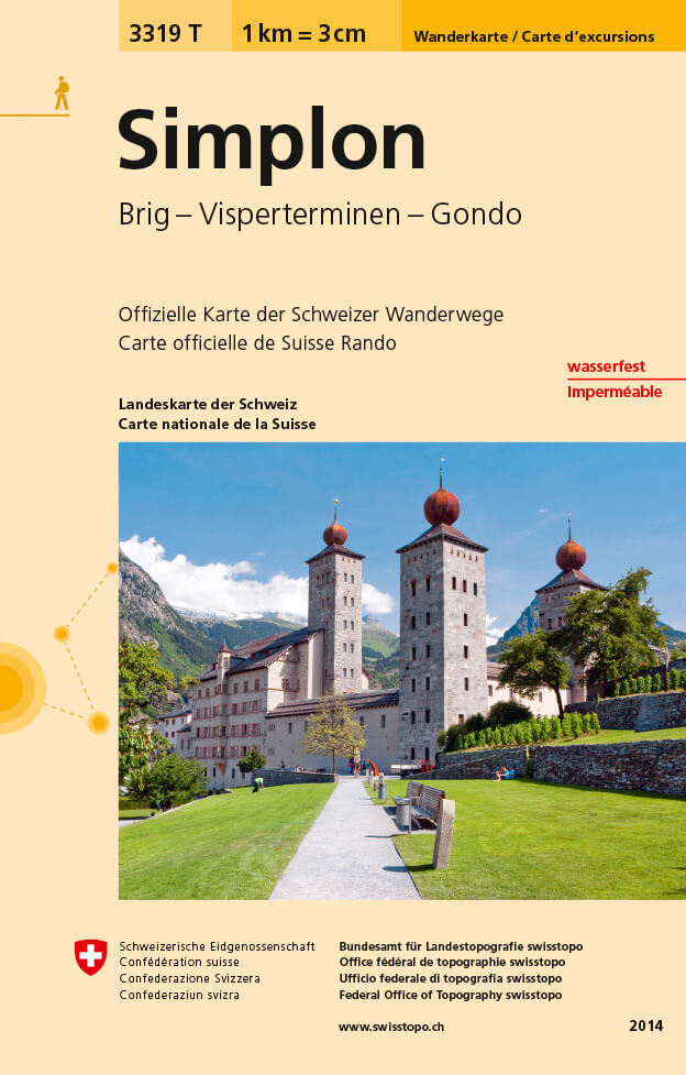 Online bestellen: Wandelkaart - Topografische kaart 3319T Simplon | Swisstopo