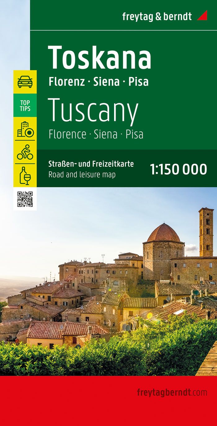 Online bestellen: Wegenkaart - landkaart - Fietskaart 610 Toscane - Firenze - Florence | Freytag & Berndt