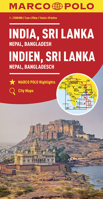 Online bestellen: Wegenkaart - landkaart India | Marco Polo