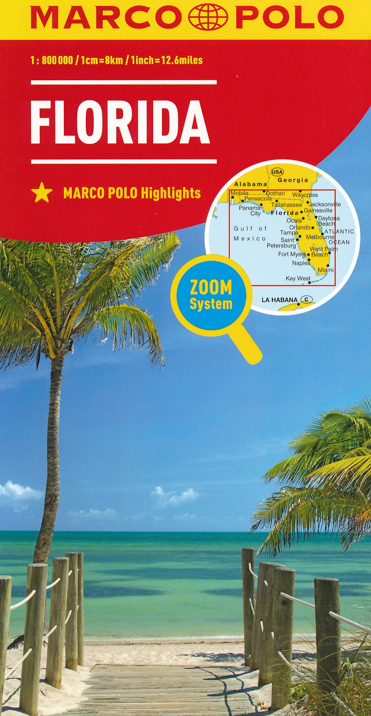 Online bestellen: Wegenkaart - landkaart Florida | Marco Polo