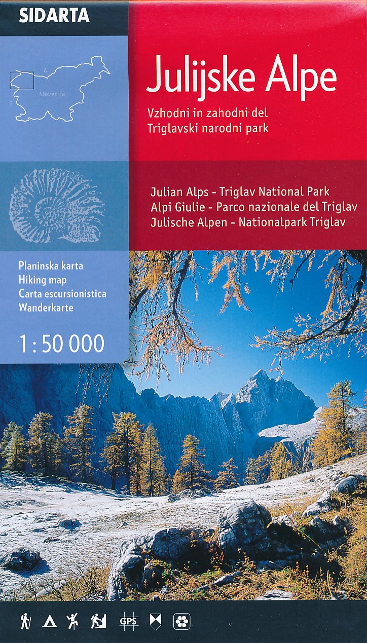 Online bestellen: Wandelkaart Julische Alpen - Triglav National Park | Sidarta