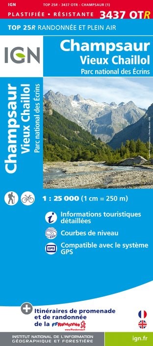 Online bestellen: Wandelkaart - Topografische kaart 3437OTR Champsaur | IGN - Institut Géographique National
