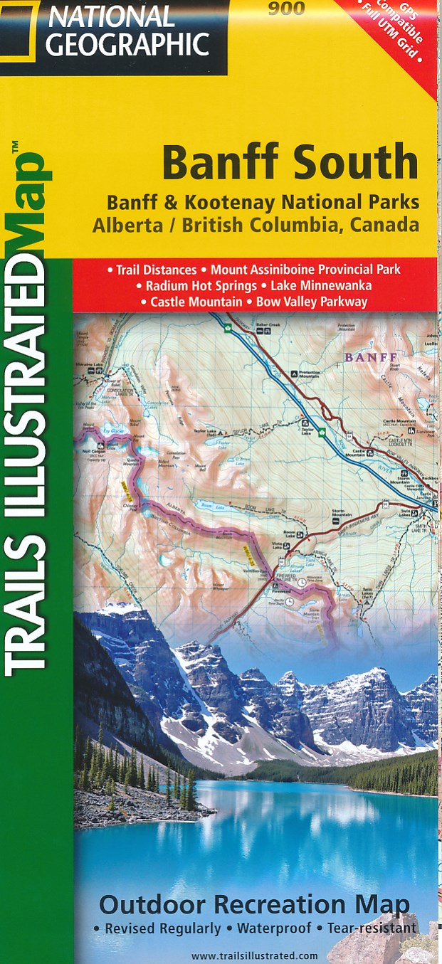 Online bestellen: Wandelkaart 900 Banff South National Park | National Geographic