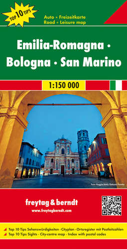 Online bestellen: Wegenkaart - landkaart 622 Emilia-romagna - Bologna - San Marino | Freytag & Berndt