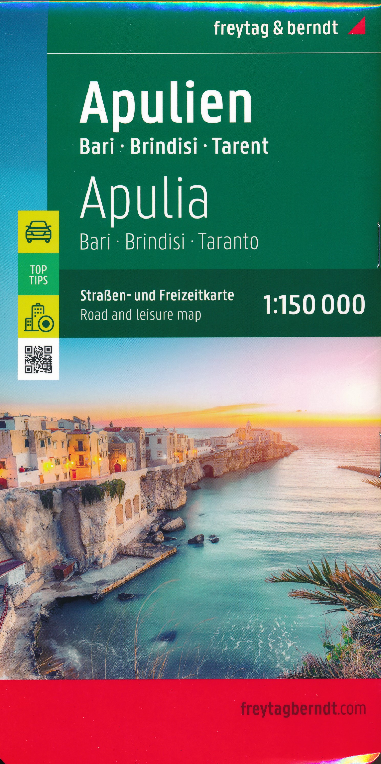 Online bestellen: Wegenkaart - landkaart Apulië - Puglia | Freytag & Berndt