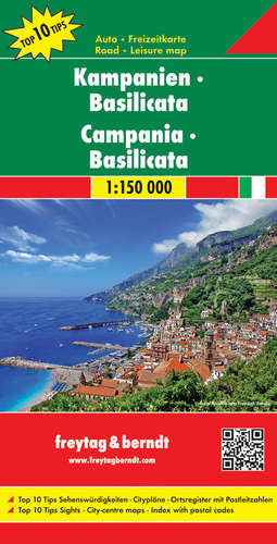 Online bestellen: Wegenkaart - landkaart 628 Campania - Campanië - Basilicata | Freytag & Berndt