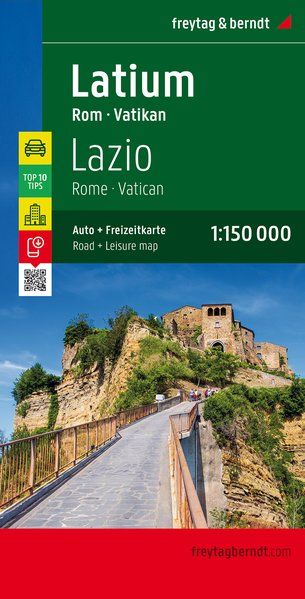Online bestellen: Wegenkaart - landkaart 626 Lazio - Rome - Vaticaan | Freytag & Berndt