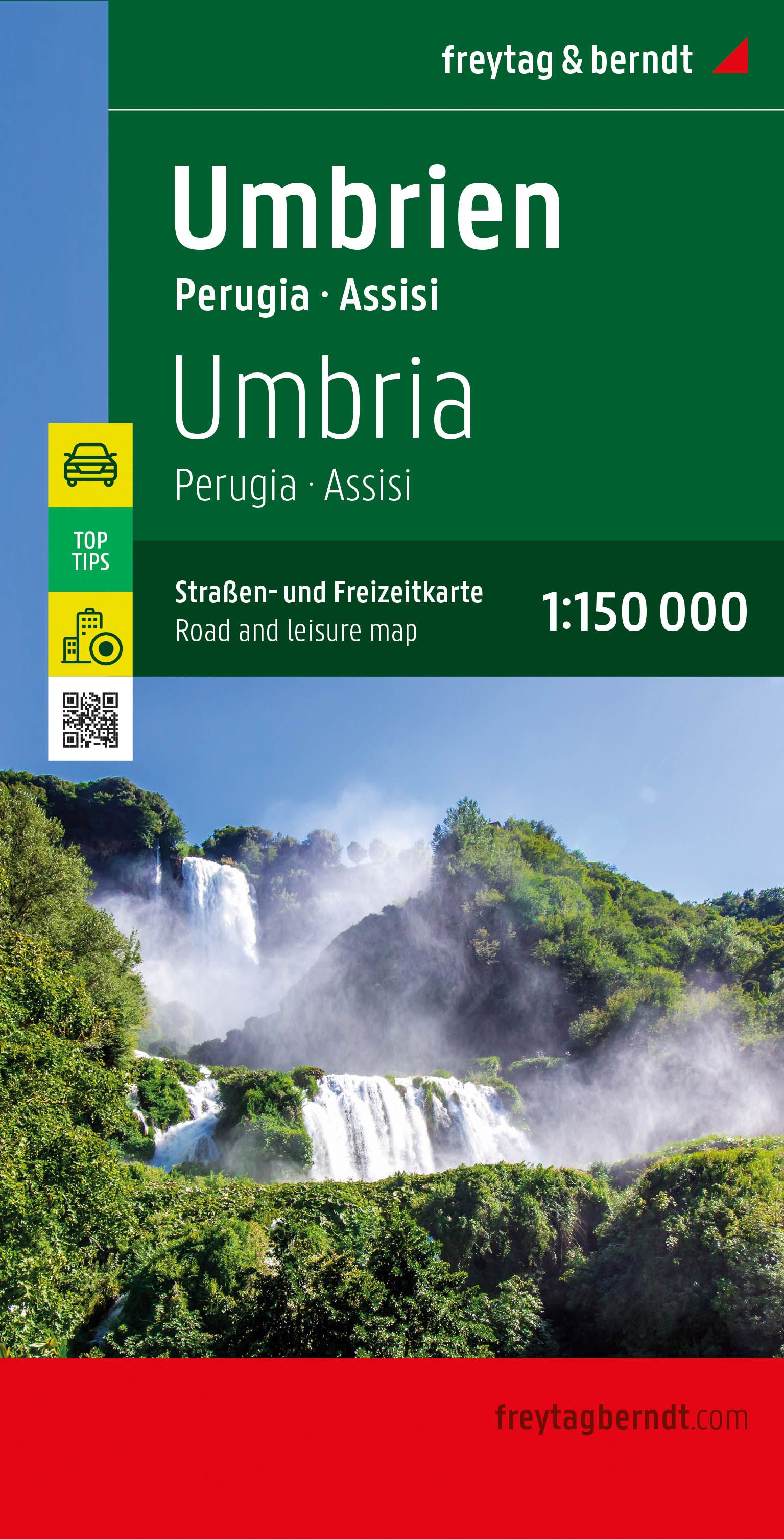 Online bestellen: Wegenkaart - landkaart 624 Umbrië - Umbria - Assisi - Peugia | Freytag & Berndt