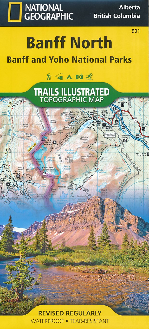 Online bestellen: Wandelkaart 901 Banff North National Park | National Geographic