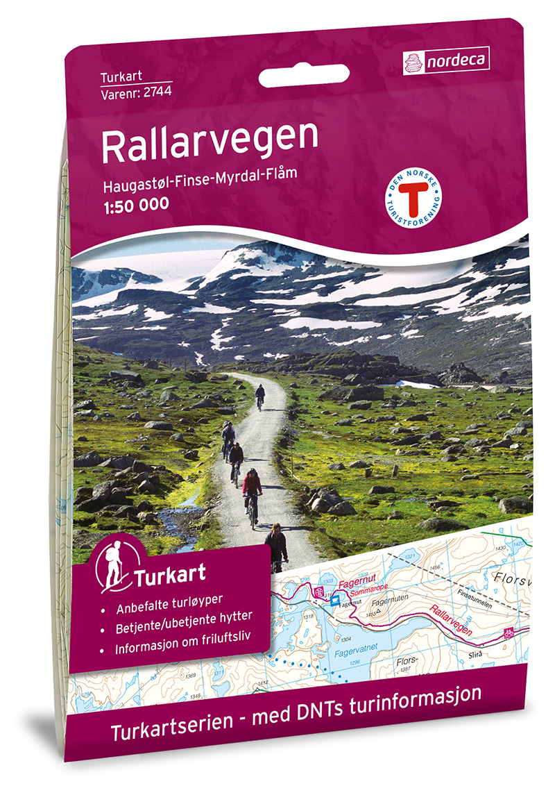 Online bestellen: Wandelkaart 2744 Turkart Rallarvegen | Nordeca