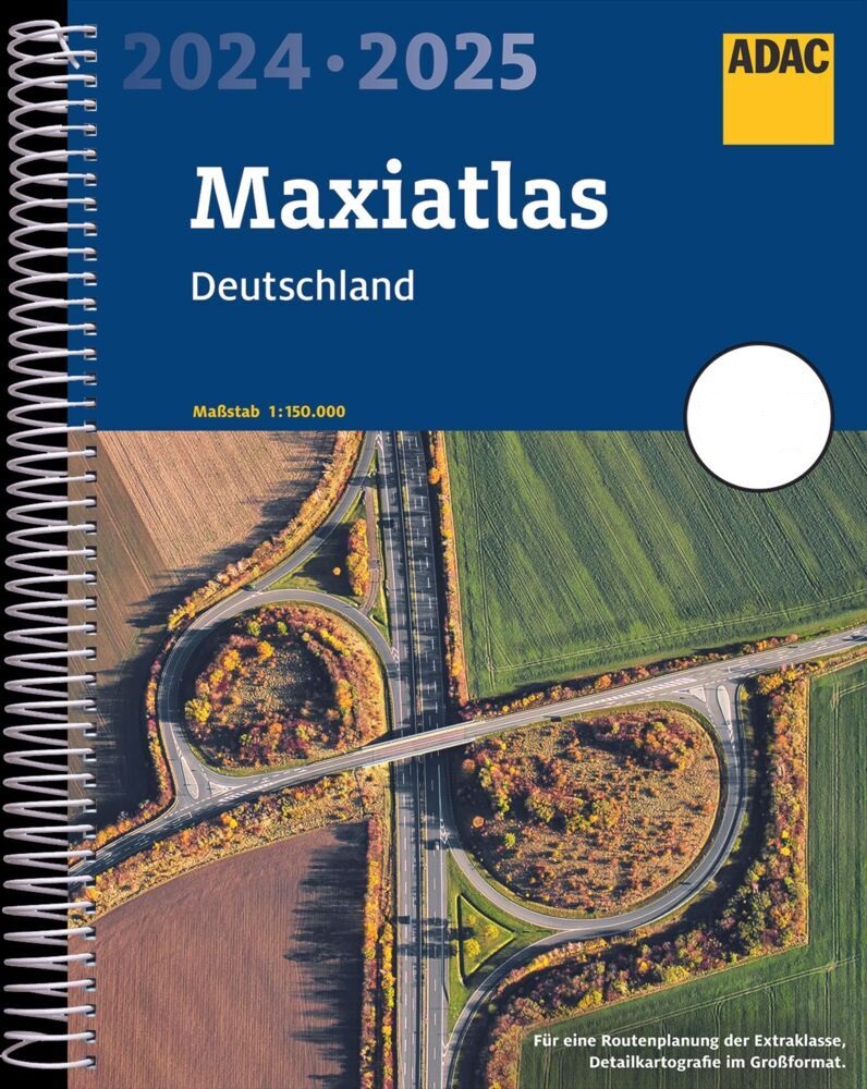 Online bestellen: Wegenatlas Deutschland Maxi-atlas 2024-2025 | A3 | Ringband | ADAC