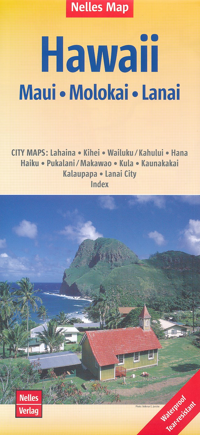 Online bestellen: Wegenkaart - landkaart Hawaii Maui - - Molokai - Lanai | Nelles Verlag