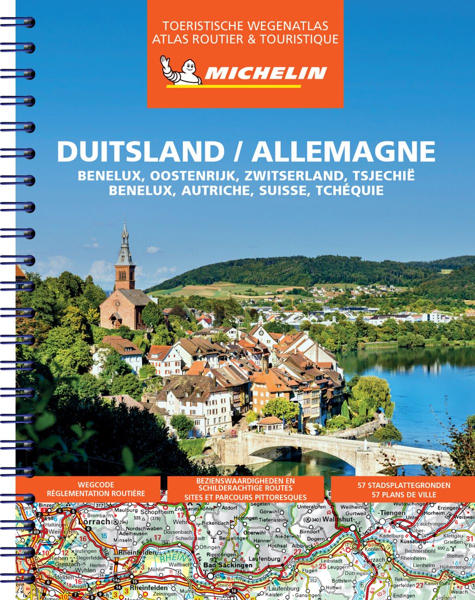 Online bestellen: Wegenatlas Duitsland Benelux Zwitserland Oostenrijk Tsjechie 2022-2023 | Michelin