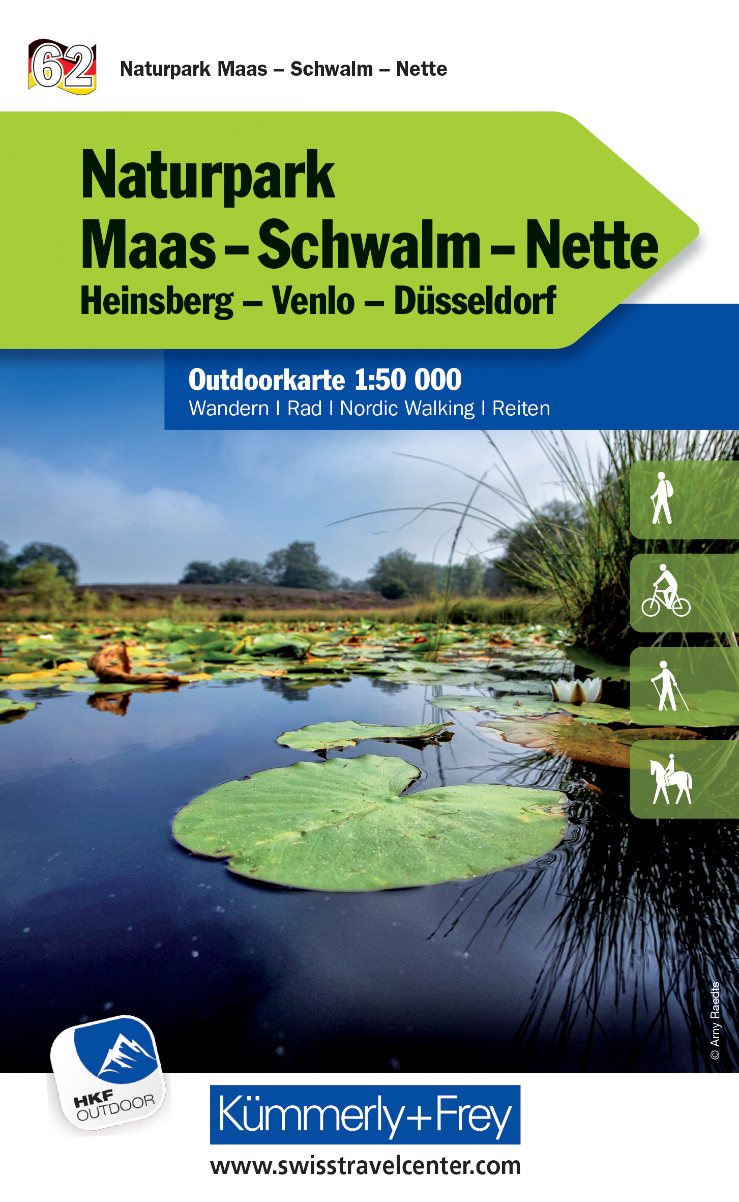 Wandelkaart 62 Outdoorkarte Naturpark Maas - Schwalm - Nette | Kümmerl
